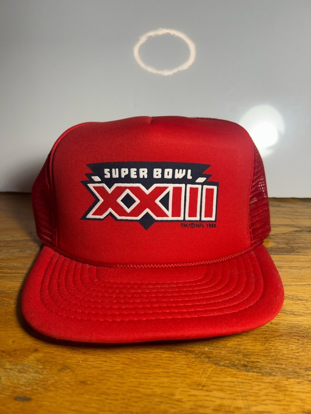 Super Bowl XXIII Red Trucker Hat 1988